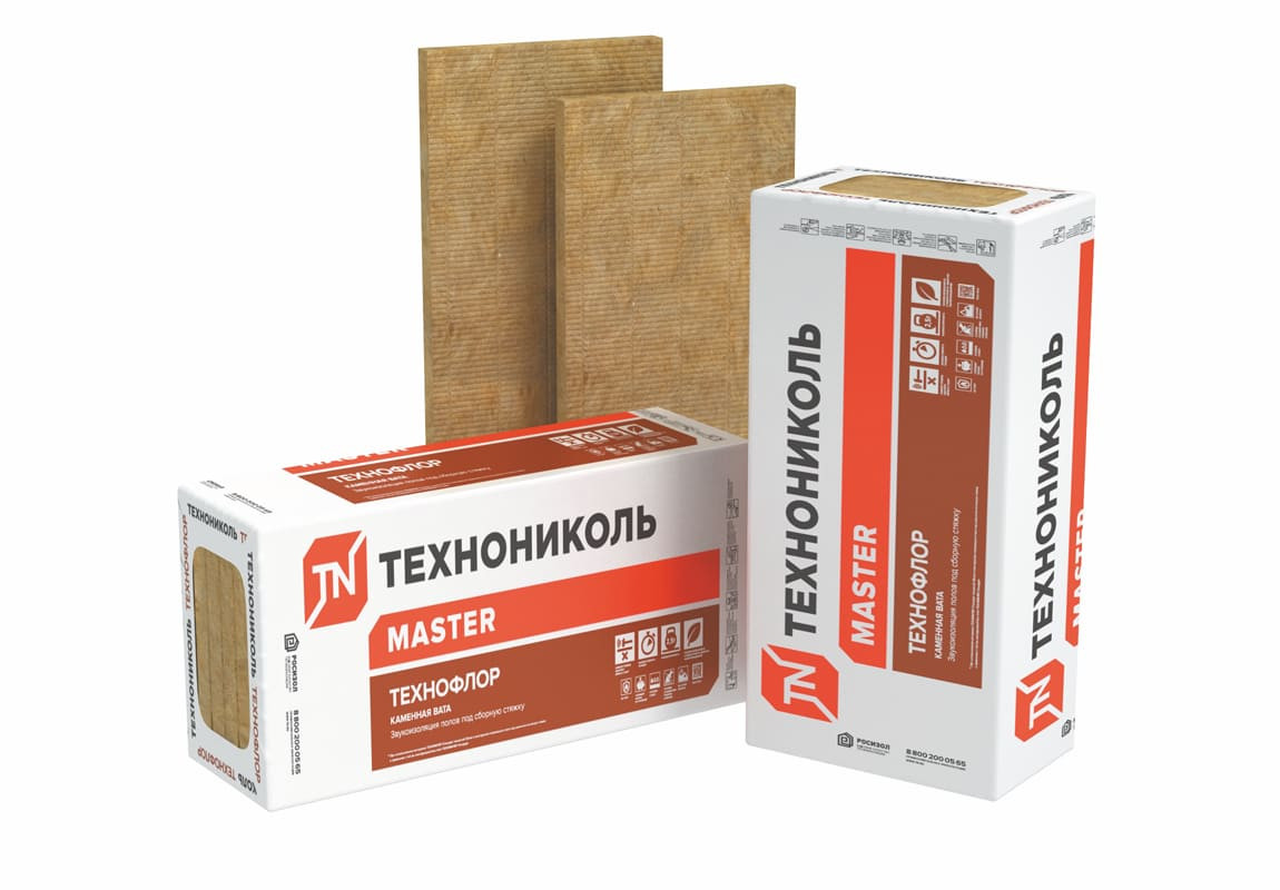 იატაკის ქვაბამბა TECHNOFLOOR STANDARD 1200*600*30 მმ (5.76 კვ/მ) 110 კგ/მ3 — ქვაბამბა